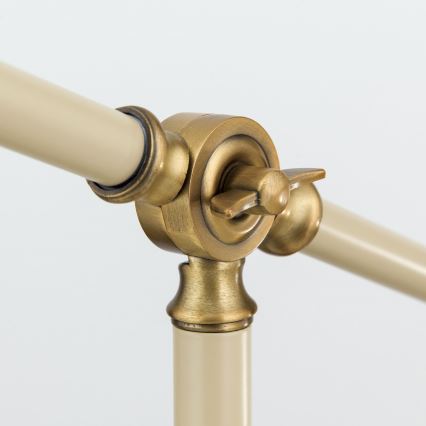 Pöytävalaisin SCHILLER 1xE27/40W/230V kerma/pronssi