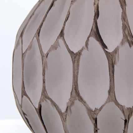 Pöytävalaisin PINIA 1xE14/25W/230V keramiikka beige/harmaa