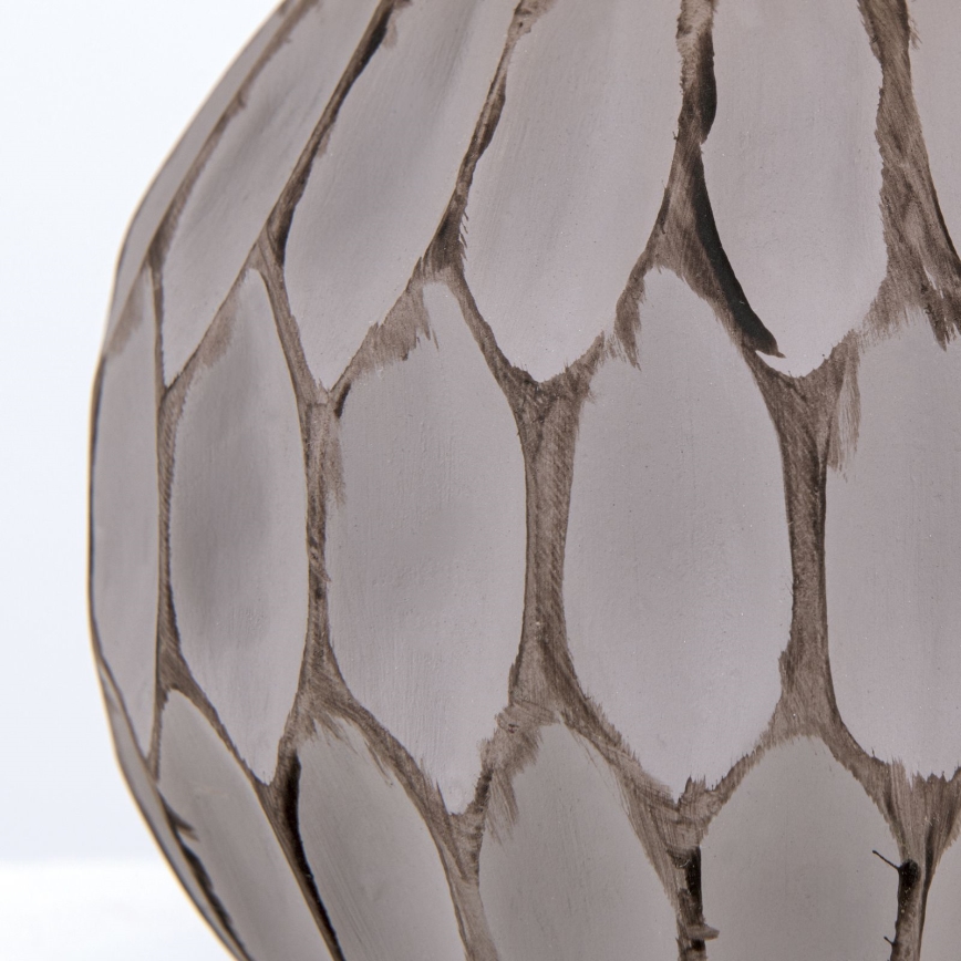 Pöytävalaisin PINIA 1xE14/25W/230V keramiikka beige/harmaa