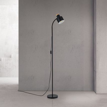 Lattiavalaisin GILI 1xE27/40W/230V musta