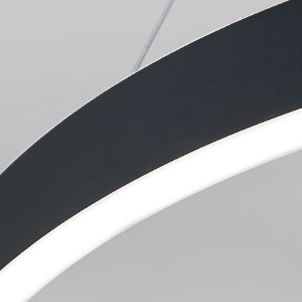 LED-himmennettävä riippuvalaisin vaijerilla KOLK LED/60W/230V 2700/3000/4000K halkaisija 60 cm musta