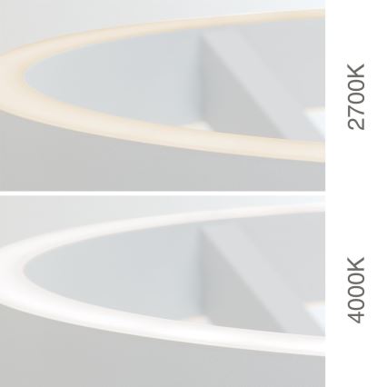 LED-himmennettävä lattiavalaisin KOLK LED/40W/230V 2700/4000K valkoinen