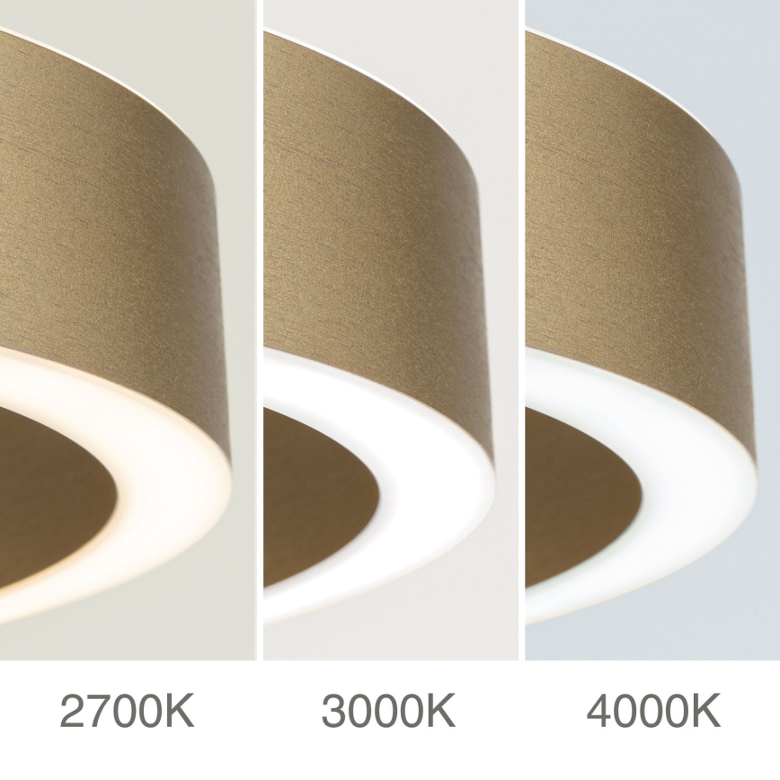 KOLK himmennettävä LED-riippuvalaisin vaijerilla LED/40W/230V 2700/3000/4000K halkaisija 40 cm kultainen