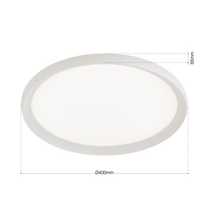 LED-kattovalaisin KANT LED/30W/230V 2700/3000/4000K Ø 40 cm valkoinen