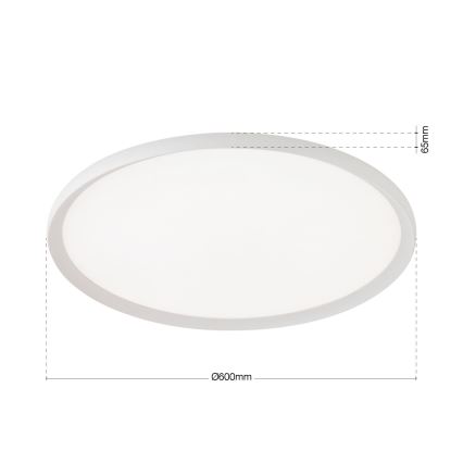 LED-kattovalaisin KANT LED/50W/230V 2700/3000/4000K halkaisija 60 cm valkoinen