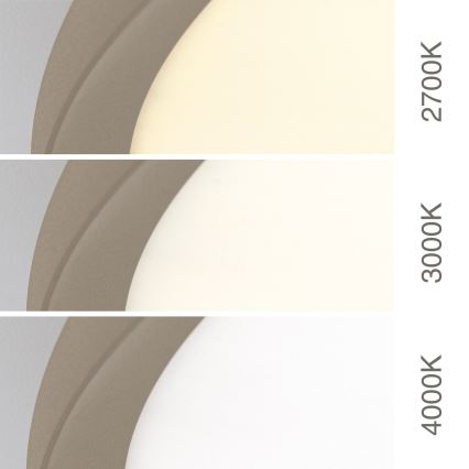 LED-kattovalaisin KANT LED/66W/230V 2700/3000/4000K, halkaisija 80 cm, beigen sävyinen