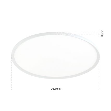 LED-kattovalaisin KANT LED/66W/230V 2700/3000/4000K Ø 80 cm valkoinen