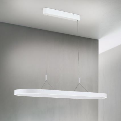 LED-riippuvalaisin vaijerilla CARRARA LED/80W/230V 2700/3000/4000K valkoinen