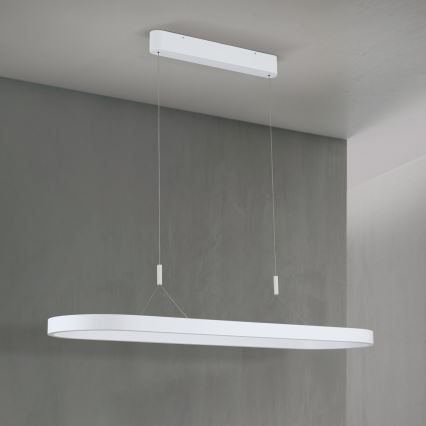 LED-riippuvalaisin vaijerilla CARRARA LED/80W/230V 2700/3000/4000K valkoinen