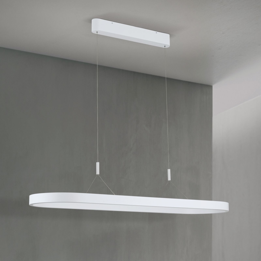 LED-riippuvalaisin vaijerilla CARRARA LED/80W/230V 2700/3000/4000K valkoinen