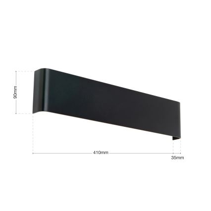 LED-seinävalaisin ACCENT LED/14W/230V musta