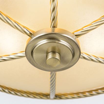 Kattovalaisin MAURO 3xE27/60W/230V halkaisija 42 cm pronssi