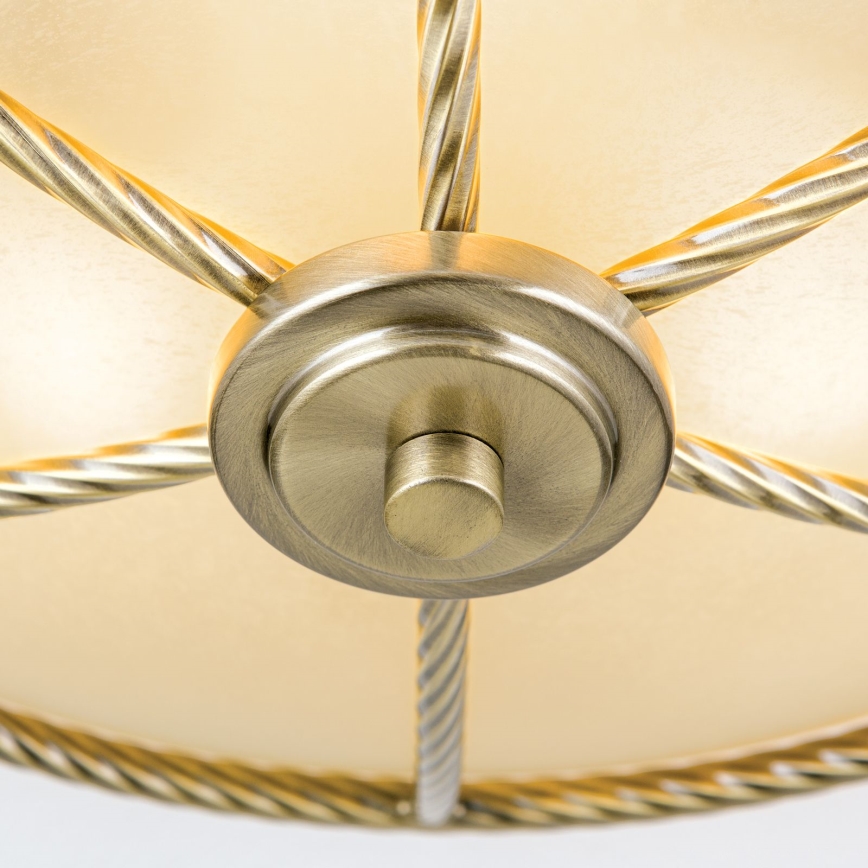 Kattovalaisin MAURO 3xE27/60W/230V halkaisija 42 cm pronssi