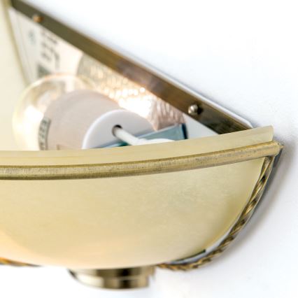 Seinävalaisin MAURO 1xE27/60W/230V pronssi