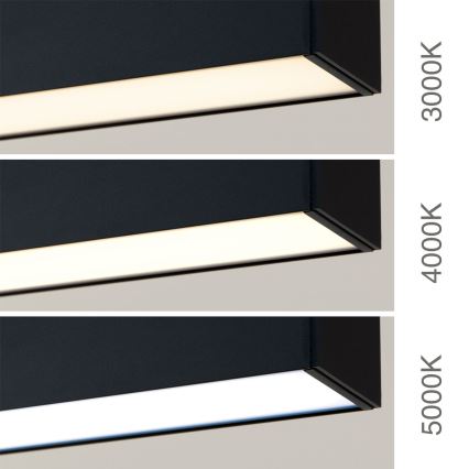 LED-katto-/riippuvalaisin 2-in-1 PALKKI LED/38W/230V 3000/4000/5000K musta