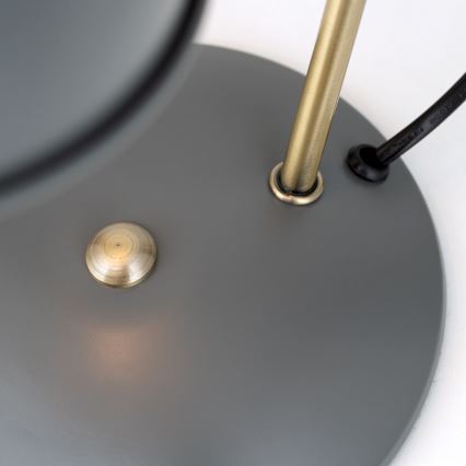 Pöytälamppu FEDRA 1xE14/40W/230V harmaa/messinki