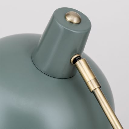 Pöytävalaisin FEDRA 1xE14/40W/230V mintunvihreä/messinki