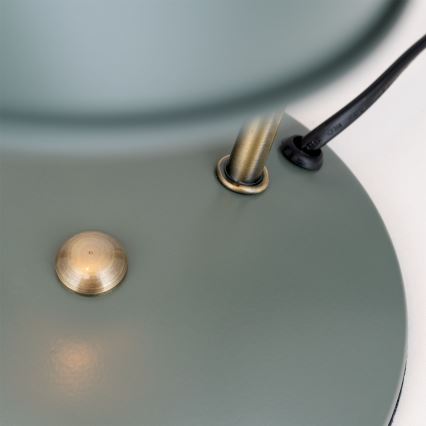 Pöytävalaisin FEDRA 1xE14/40W/230V mintunvihreä/messinki