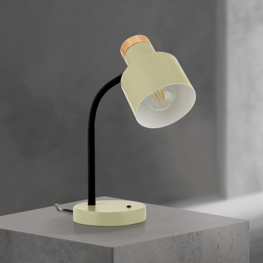 Pöytälamppu GILI 1xE27/40W/230V vihreä