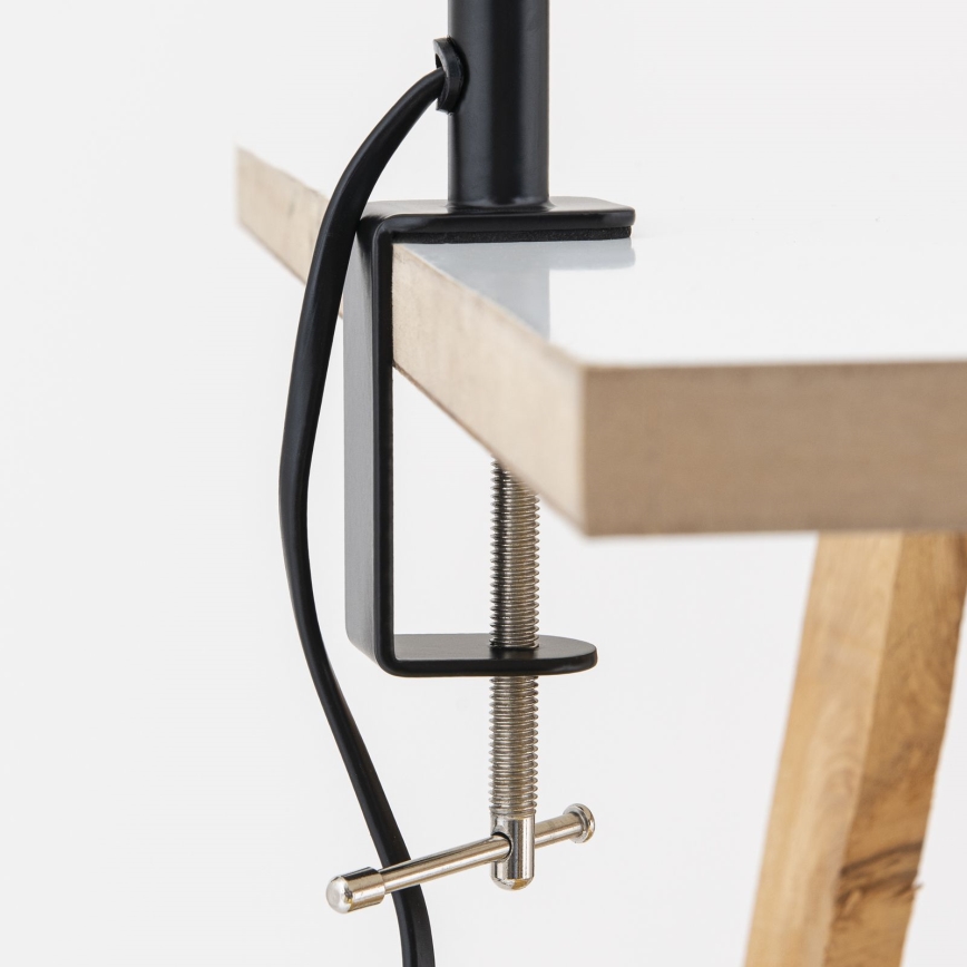 Joustava pöytävalaisin DOTTY puristimella 1xGU10/10W/230V messinki/musta