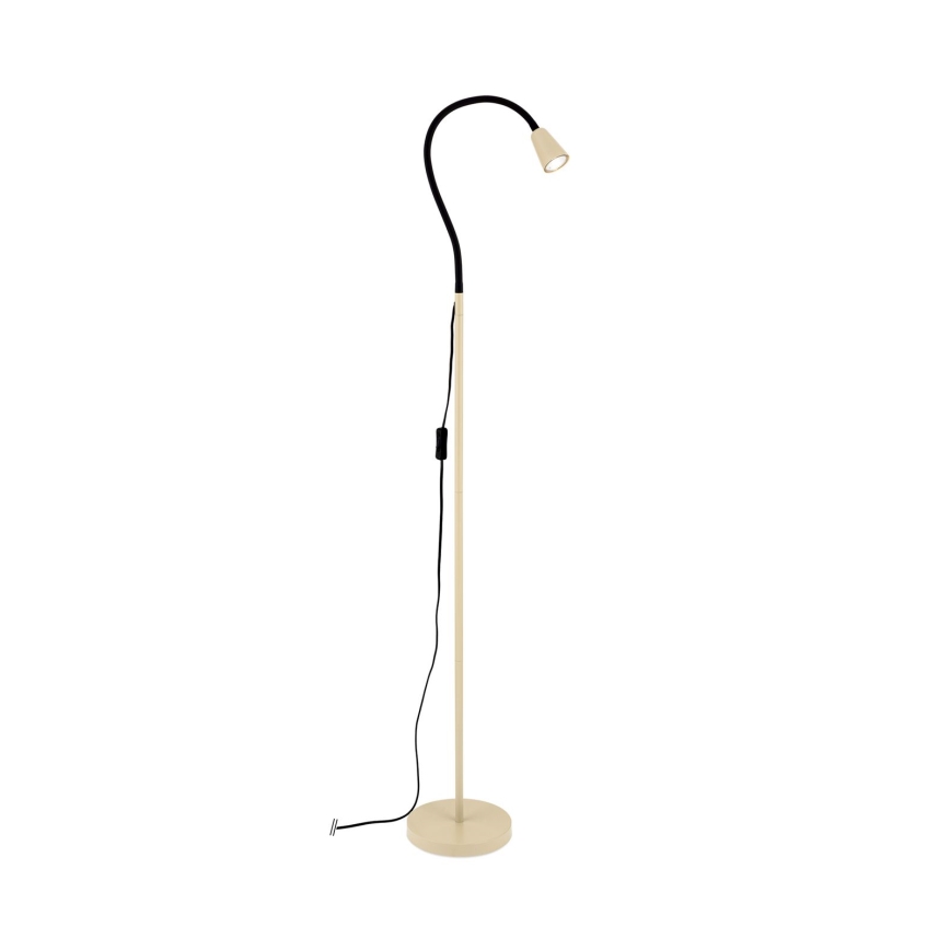 Säädettävä lattiavalaisin DOTTY 1xGU10/10W/230V beige/musta