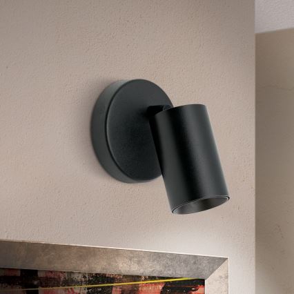 Orion - Seinään asennettava spottivalaisin SEAN 1xGU10/13W/230V musta