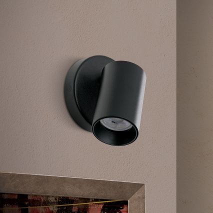 Orion - Seinään asennettava spottivalaisin SEAN 1xGU10/13W/230V musta