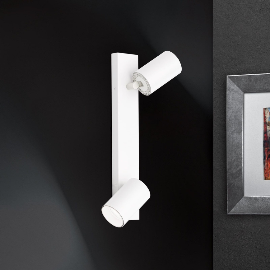 Seinävalaisin SEAN 2xGU10/13W/230V valkoinen