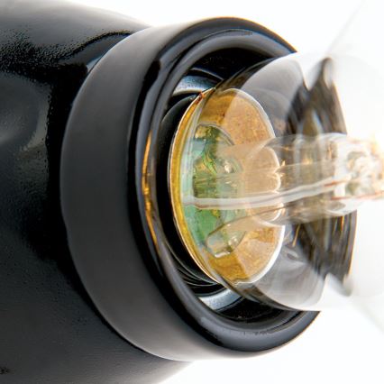 Seinävalaisin FROST 1xE27/60W/230V musta