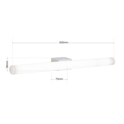 LED-seinävalaisin VISAGIST 1xS14d/8W/230V valkoinen