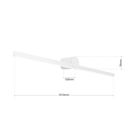 Kylpyhuoneen LED-peilivalo BEAUTY LED/24W/230V 101 cm IP54 valkoinen