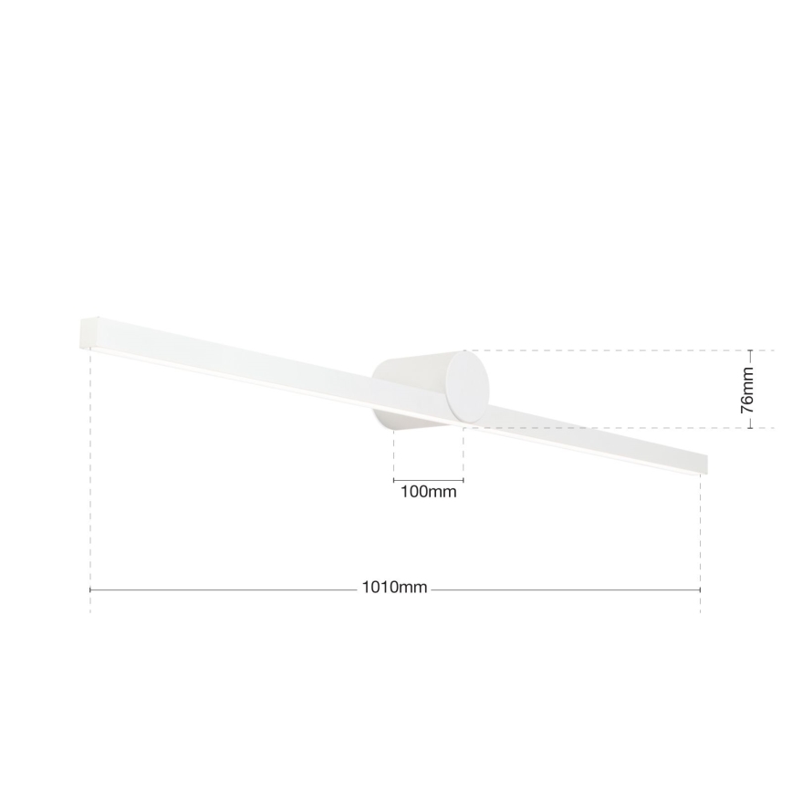 Kylpyhuoneen LED-peilivalo BEAUTY LED/24W/230V 101 cm IP54 valkoinen