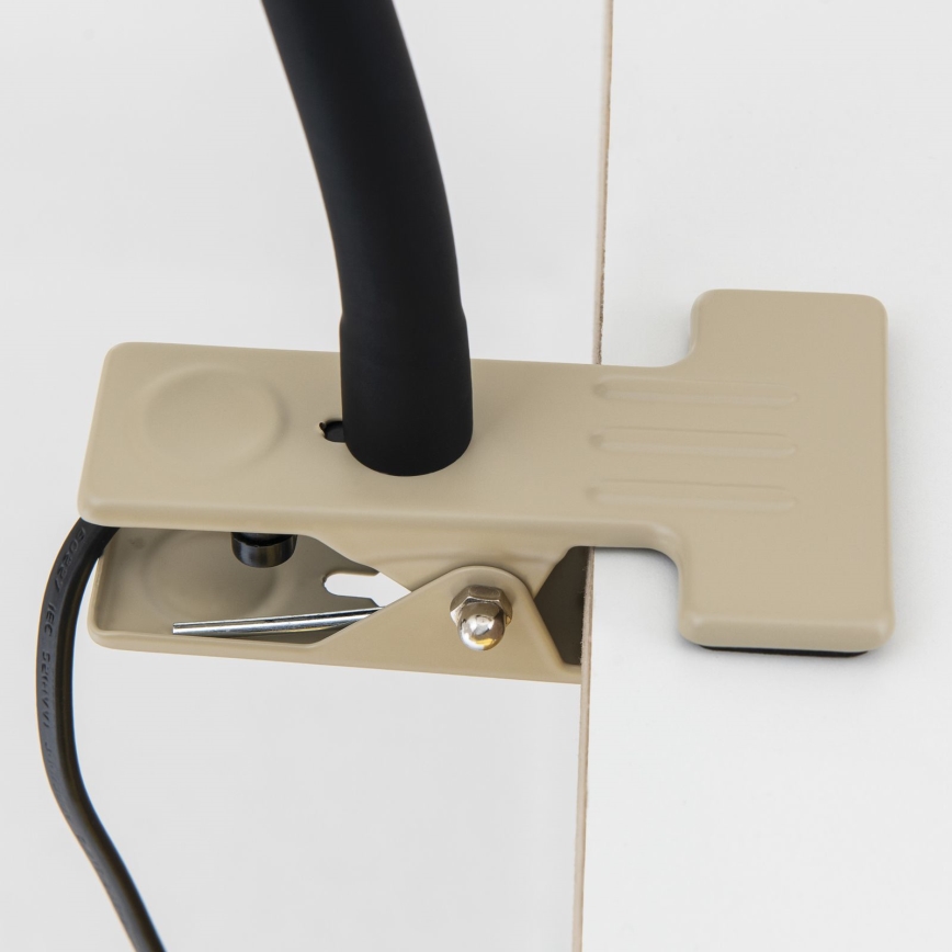 Säädettävä pöytävalaisin klipsillä DOTTY 1xGU10/10W/230V beige/musta