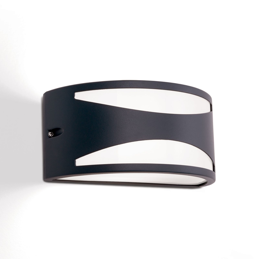 Ulkoseinävalaisin SHELL 1xE27/40W/230V IP54 antrasiitti