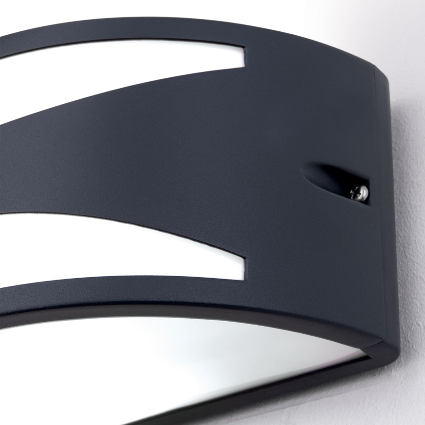 Ulkoseinävalaisin SHELL 1xE27/40W/230V IP54 antrasiitti