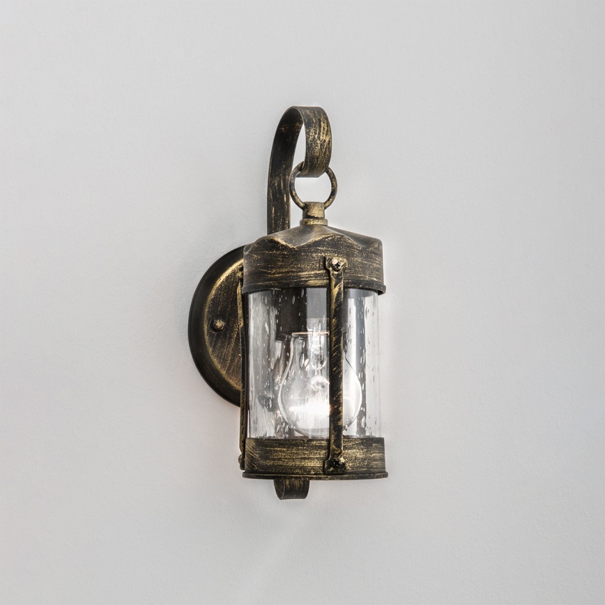 Ulkoseinävalaisin TAVERNA 1xE27/60W/230V IP23 pronssi/patina