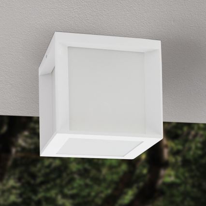 Ulkovalaisin HENRY 1xE27/15W/230V 16x16 cm IP44 valkoinen