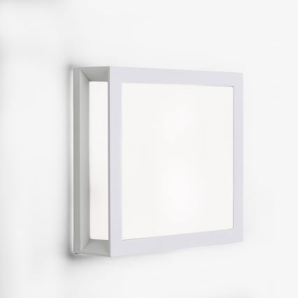 Ulkovalaisin HENRY 2xE27/15W/230V 26x26 cm IP44 valkoinen