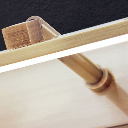 LED-kuvavalo PUBLIO LED/15W/230V 75 cm kulta/patina