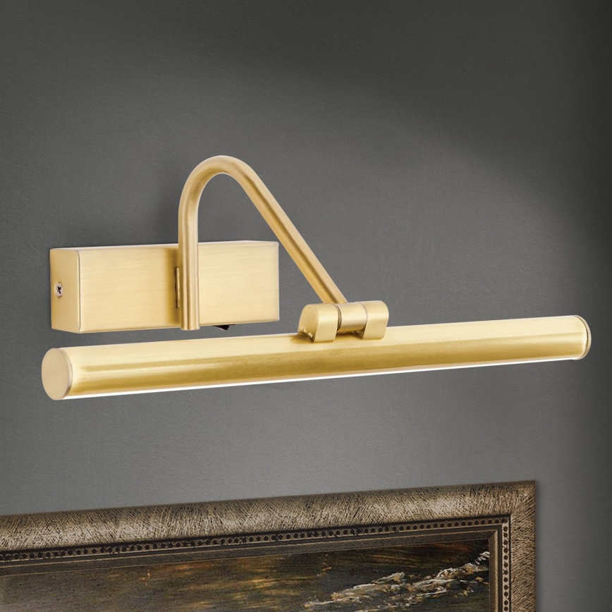 LED-kuvavalo PORTRAIT LED/6W/230V 30 cm kulta