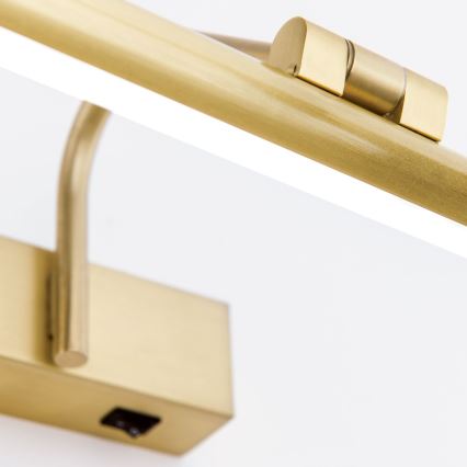 LED-kuvavalo PORTRAIT LED/6W/230V 30 cm kulta