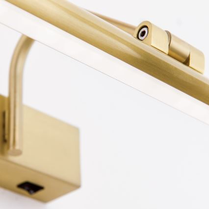 LED-kuvavalo PORTRAIT LED/12W/230V 60 cm kulta