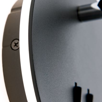 LED-seinävalaisin LENNY LED/6W/230V + LED/3W musta