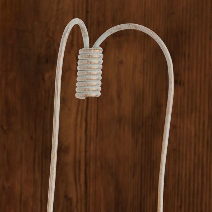 Seinävalaisin VELA 2xE14/40W/230V valkoinen/kulta/patina