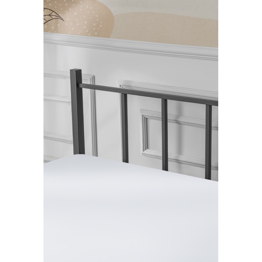 ORMEL metallinen parivuode 160x200 cm, musta, kantavuus 200 kg