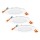Osram - 3 kpl setti LED-upotettava alasvalo SPOT LED/8W/230V 3000K Ø 12 cm valkoinen