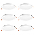 Osram - 6 kappaleen setti ESSENTIAL LED uppoasennettavia alasvaloja, 18 W/230 V, 4000 K, halkaisija 22 cm, valkoinen