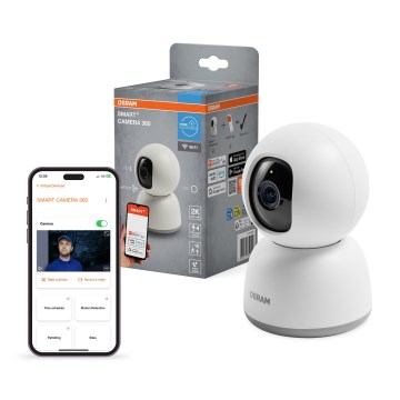 Osram - Älykäs 360° sisäkamera 2K-sensorilla SMART+ 230V Wi-Fi