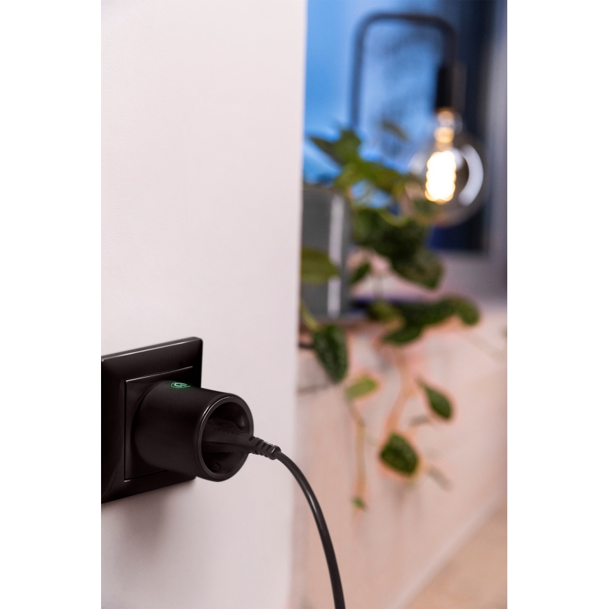 Osram - Älykäs pistorasia SMART+ SCHUKO 2300W/230V/10A musta