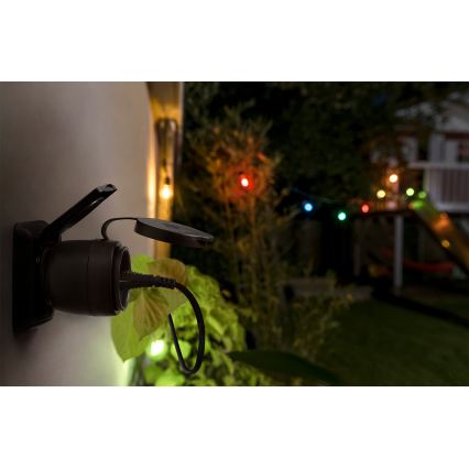 Osram - Älykäs ulkokäyttöinen pistorasia SMART+ MATTER SCHUKO 3680W/230V/16A IP44 Wi-Fi